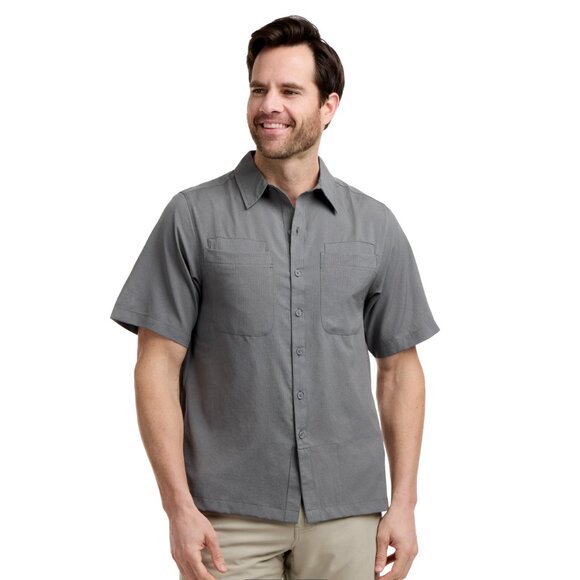 SCOTTeVEST Beachcomber 7 Pocket Outdoor Casual Short Sleeve Shirt Men's Large - Picture 1 of 6